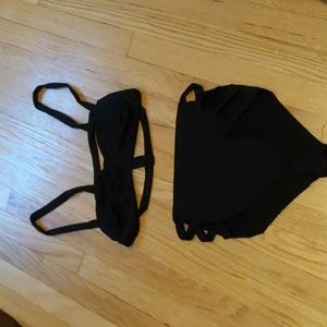 Black 2 piece bathing suit
